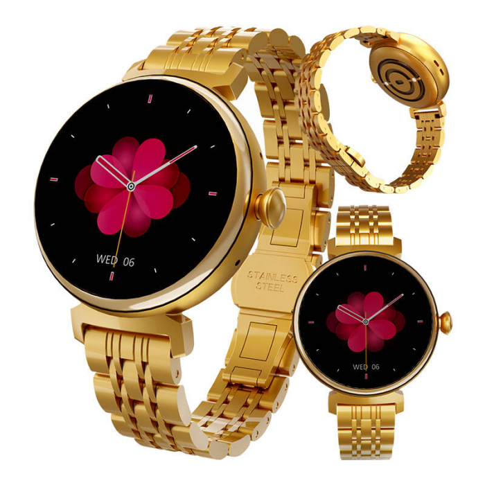 Smartwatch HiFuture Aura roz cu ecran AMOLED și apeluri Bluetooth [2]