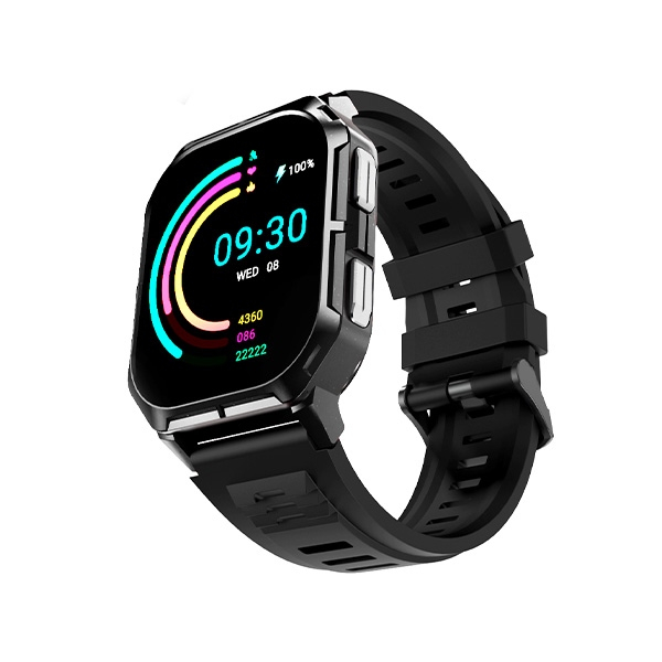 Smartwatch HiFuture FutureFit Ultra3 negru cu ecran de 2,01 inci și curea din silicon [2]