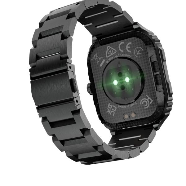 Smartwatch HiFuture Ultra3 Pro Black – Ecran AMOLED 2.04", Monitorizare sănătate AI, Apeluri Bluetooth, IP68 [4]