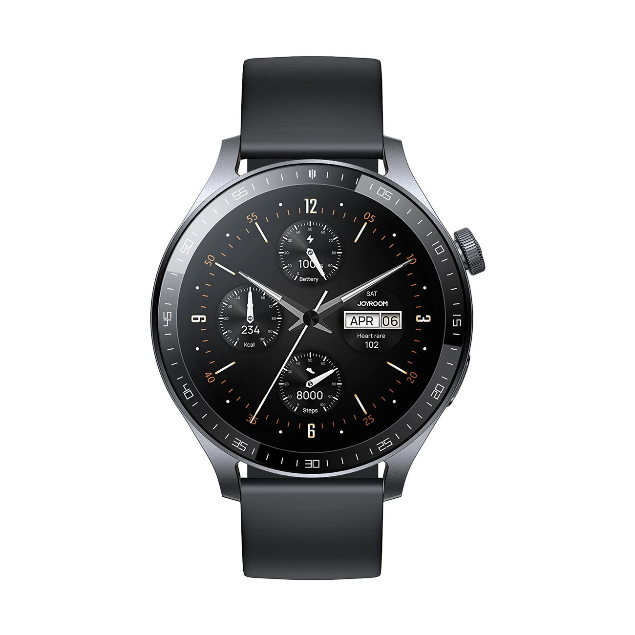 Smartwatch Joyroom Classic Series JR-FC2 PRO cu funcție de răspuns la apel - gri închis + curea cadou in cutie [7]