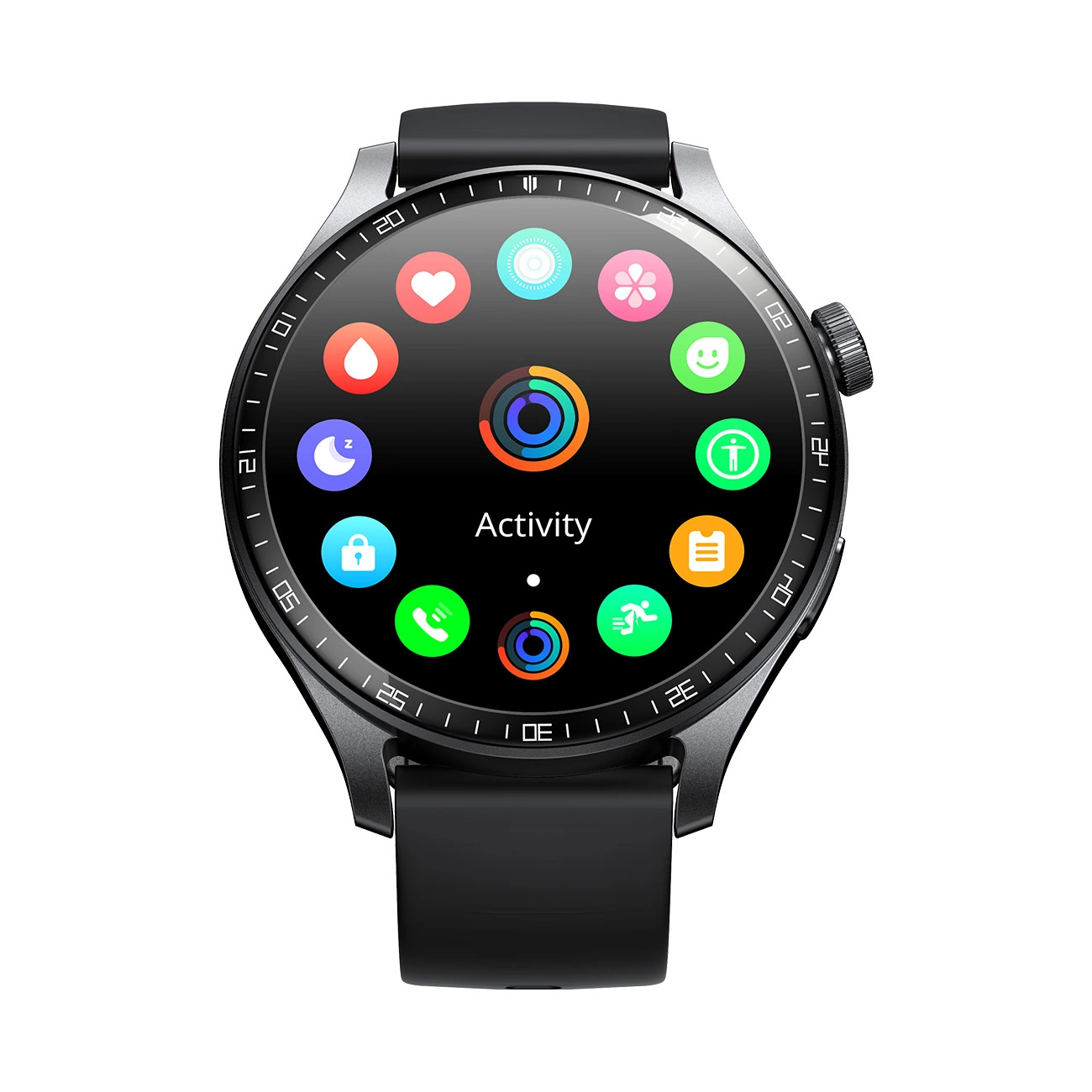Smartwatch Joyroom Classic Series JR-FC2 PRO cu funcție de răspuns la apel - gri închis + curea cadou in cutie [4]