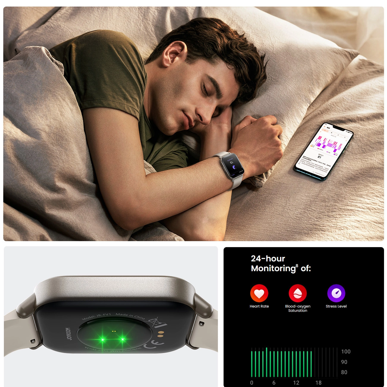 Smartwatch Joyroom Fit-Life JR-FT3S cu funcție de preluare a apelurilor - titan [10]