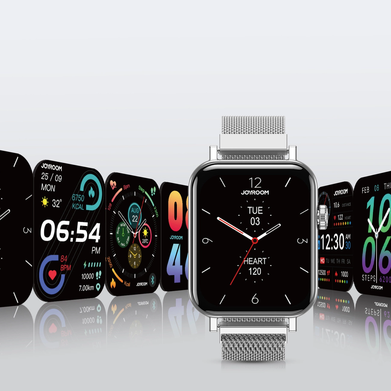Smartwatch Joyroom JR-FT5 IP68 cu funcție de preluare a apelurilor - argintiu [10]