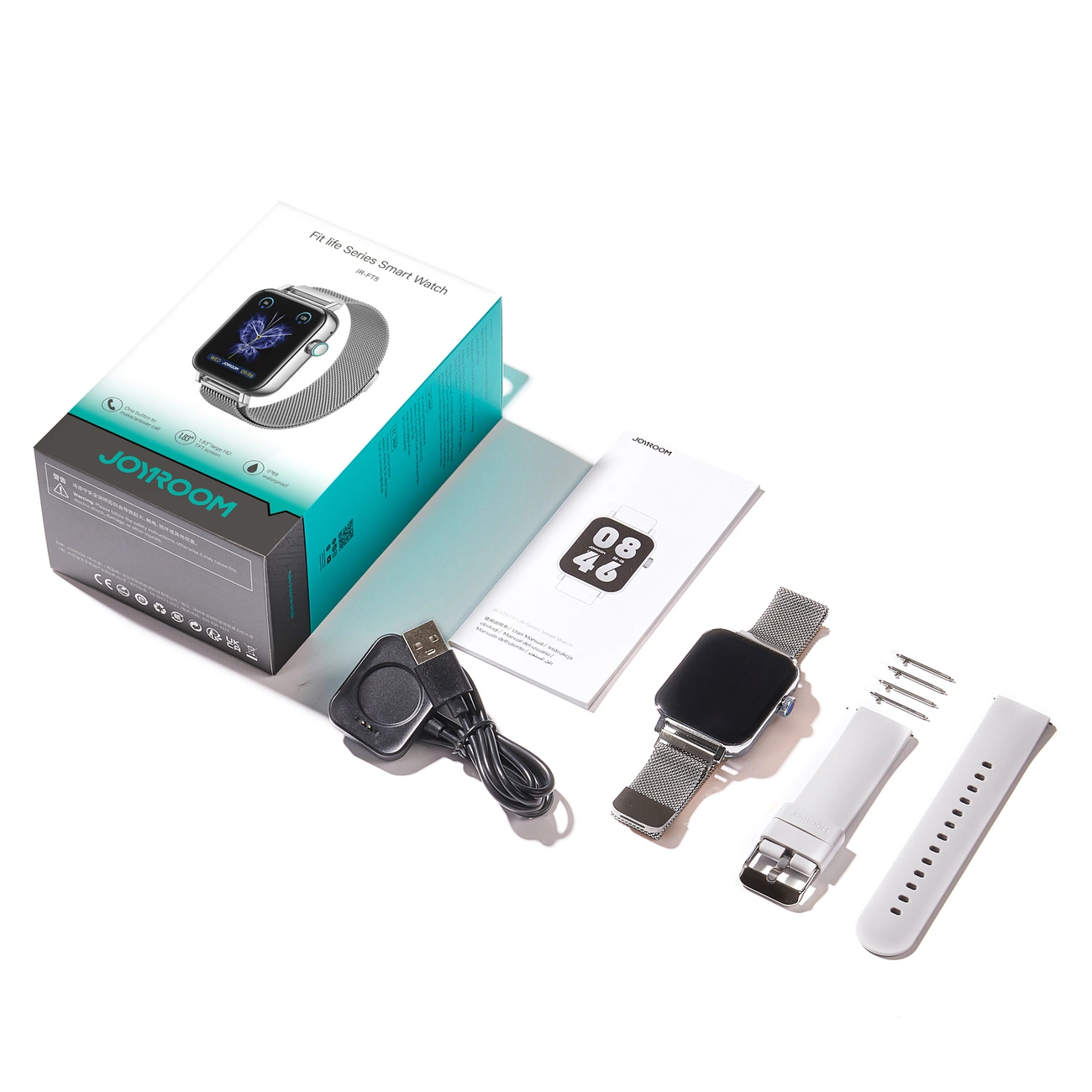 Smartwatch Joyroom JR-FT5 IP68 cu funcție de preluare a apelurilor - argintiu [8]