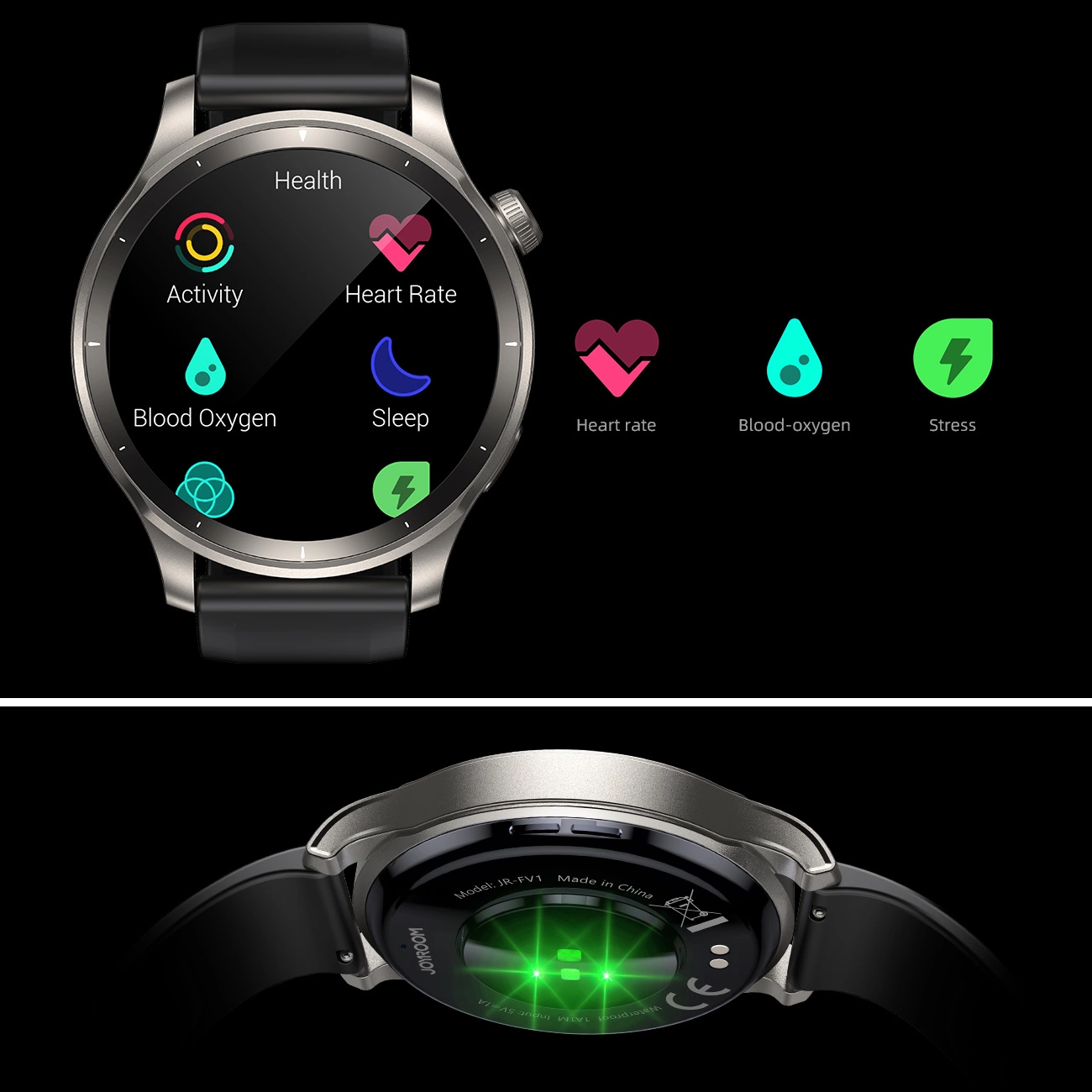Smartwatch Joyroom JR-FV1 cu Apeluri, Ecran HD și Brățară Cadou [14]