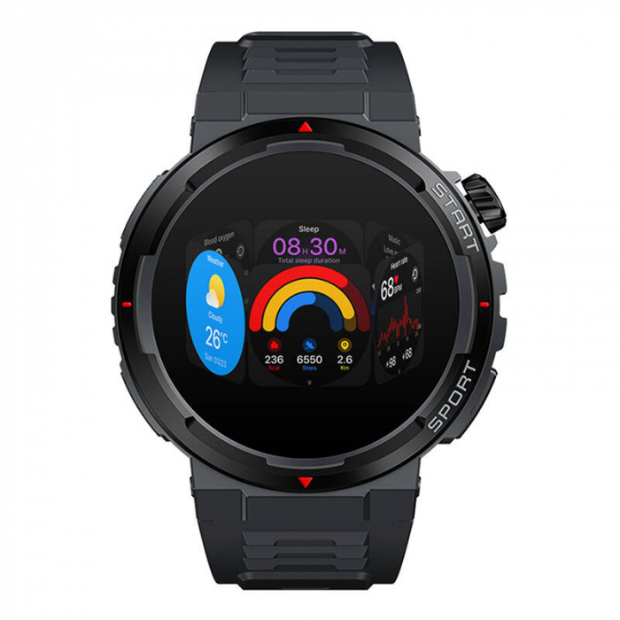 Smartwatch Zeblaze Ares 3 Plus – Ecran 1.43” HD, GPS, Apeluri Bluetooth, Rezistență 5ATM, Monitorizare 24/7, Stil sportiv și robust [4]