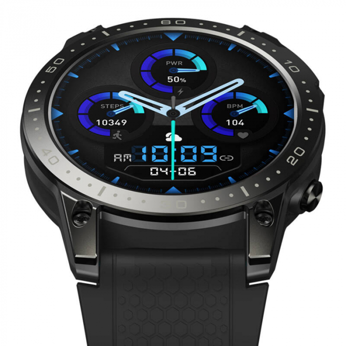 Smartwatch Zeblaze Ares 3 Pro – Ecran AMOLED, GPS, Apelare Bluetooth, Monitorizare Activitate, Rezistență la Apă, Negru [3]
