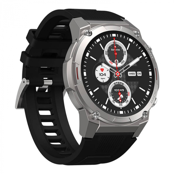 Smartwatch Zeblaze Vibe 7 Pro – Ecran AMOLED 1.43", Apeluri Bluetooth, GPS, 100+ Sporturi, Monitorizare Sănătate, Negru [3]