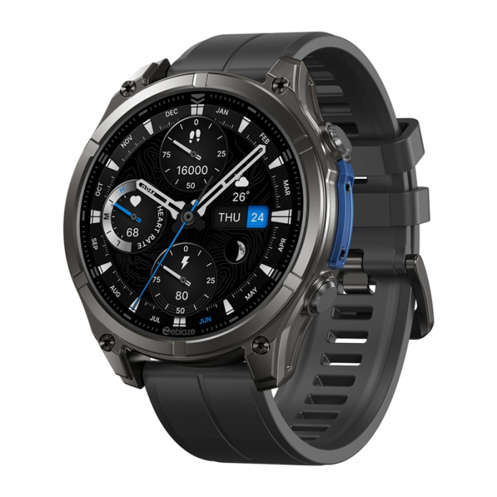 Smartwatch Zeblaze Vibe 8 Abyss – Apeluri Bluetooth, Ecran HD, Sport & Sănătate, Autonomie Mare, Negru [1]