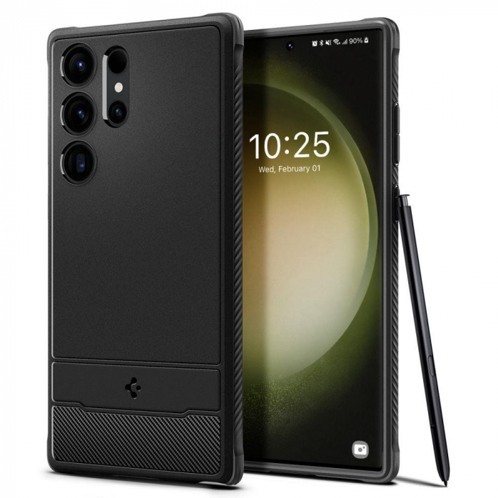 Spigen RUGGED ARMOR GALAXY S23 ULTRA MATTE BLACK [1]