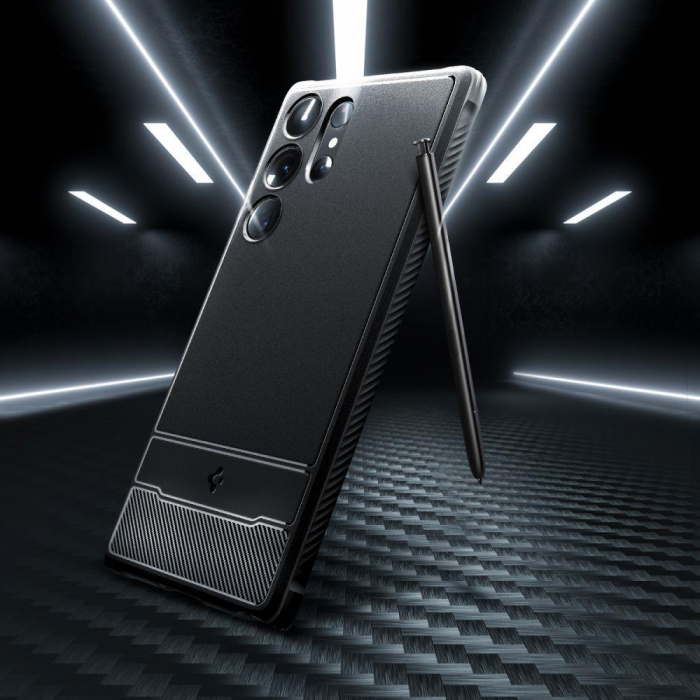 Spigen RUGGED ARMOR GALAXY S23 ULTRA MATTE BLACK [6]