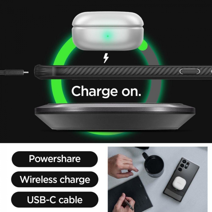 Spigen RUGGED ARMOR GALAXY S23 ULTRA MATTE BLACK [9]