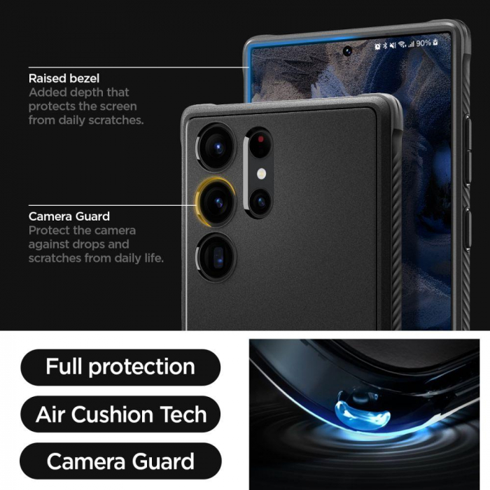 Spigen RUGGED ARMOR GALAXY S23 ULTRA MATTE BLACK [8]