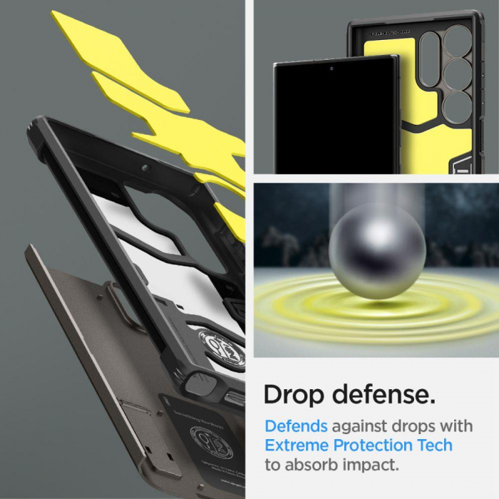 Spigen TOUGH ARMOR GALAXY S23 ULTRA GUNMETAL [7]