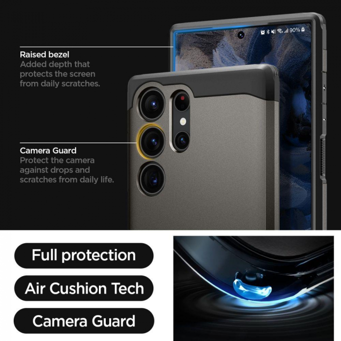 Spigen TOUGH ARMOR GALAXY S23 ULTRA GUNMETAL [8]