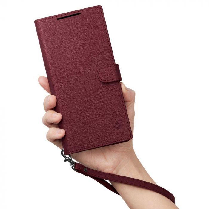 Spigen WALLET "S" PLUS GALAXY S23 ULTRA BURGUNDY [6]