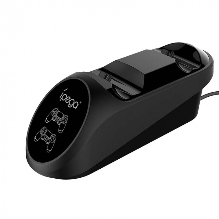 Stație de andocare duală iPega PG-9180 pentru controler de jocuri PS4 (negru) [2]