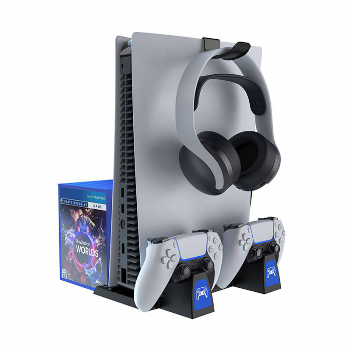 Suport multifuncțional iPega PG-P5009 pentru PS5 și accesorii (negru) [2]