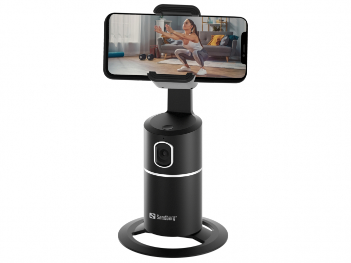 Suport Telefon Sandberg Auto Tracking – Urmărire Mișcare 360°, Live & Video Calls [5]