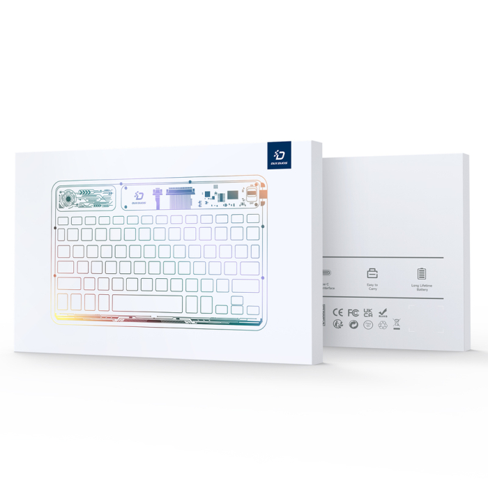 Tastatură Dux Ducis CK Wireless – Compatibilă Laptop, Tabletă, Telefon, Design Transparent, Ultra-Slim [12]