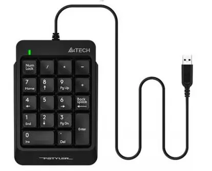 Tastatura numerica A4TECH Fstyler, 18 taste , USB , neagra [4]