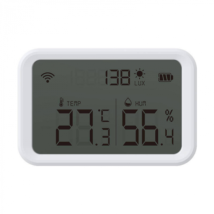 Termohigrometru Smart Wi-Fi NEO NAS-TH02W, Afișaj LCD, Compatibil Tuya Smart [3]
