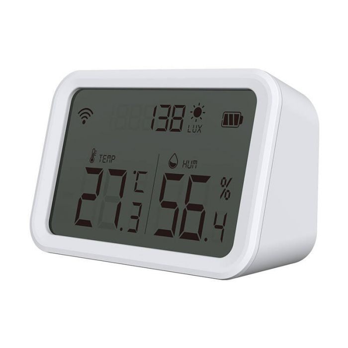 Termohigrometru Smart Wi-Fi NEO NAS-TH02W, Afișaj LCD, Compatibil Tuya Smart [5]