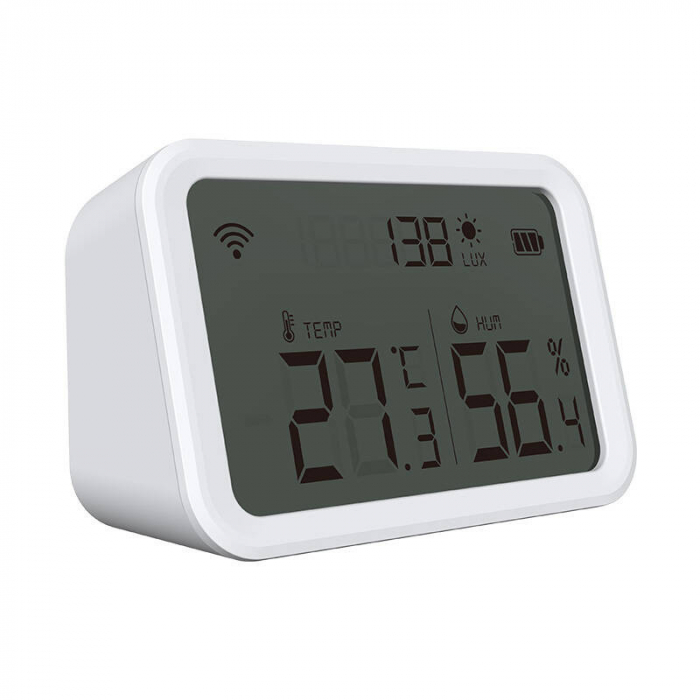 Termohigrometru Smart Wi-Fi NEO NAS-TH02W, Afișaj LCD, Compatibil Tuya Smart [2]