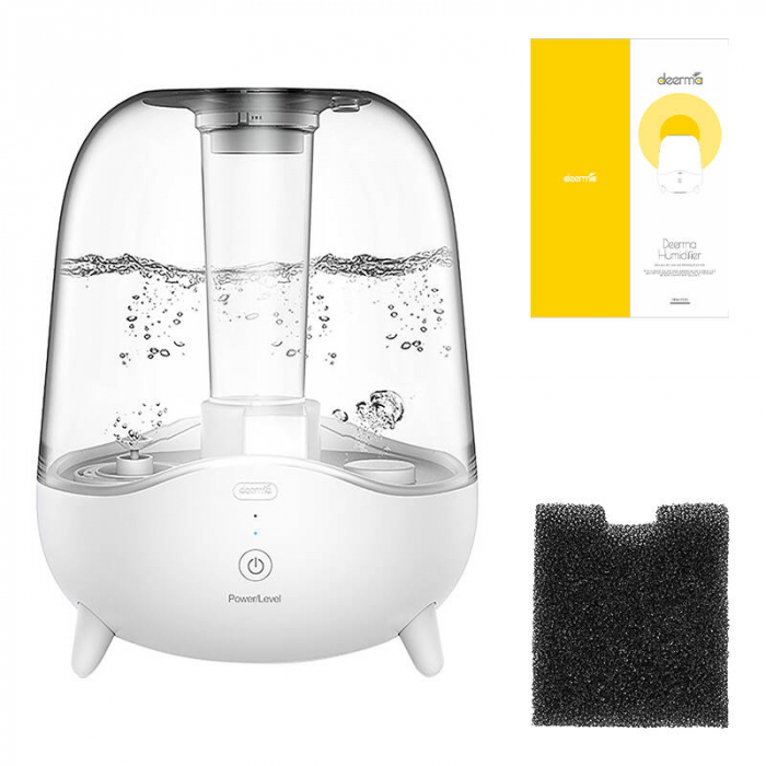 Umidificator cu ultrasunete Deerma F325, 5L, silențios, rezervor transparent, ideal pentru dormitor, birou sau camera copilului [4]