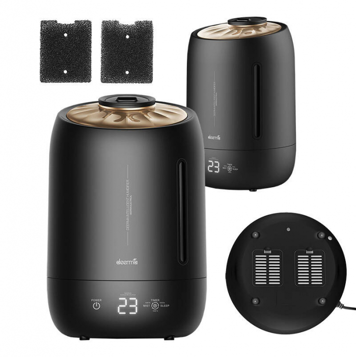 Umidificator cu ultrasunete Deerma F600 – 5L, Filtru Carbon, Aromaterapie, Touch Control, Silențios, Negru [5]