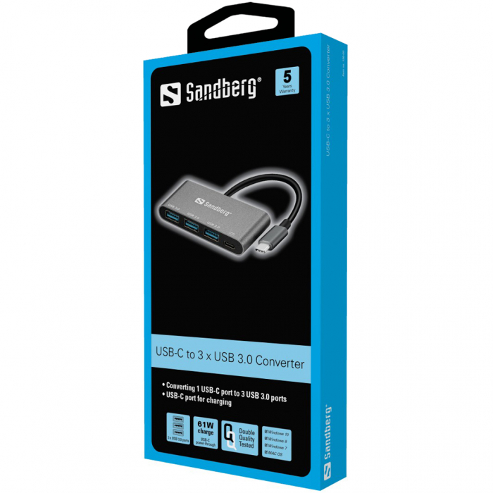 USB-C to 3xUSB 3.0 Hub + PD [2]