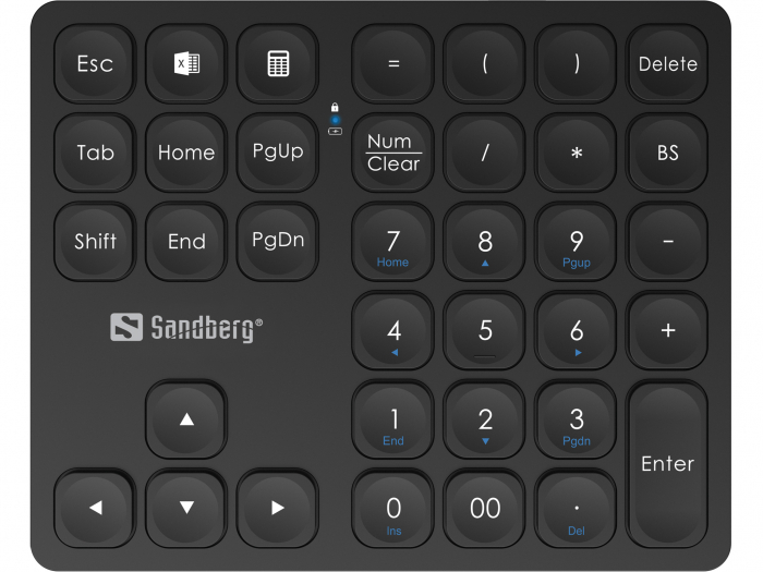 Tastatură Numerică Wireless Sandberg Pro – 36 Taste, Dual Mode 2.4GHz & Bluetooth, Baterie Reîncărcabilă [4]