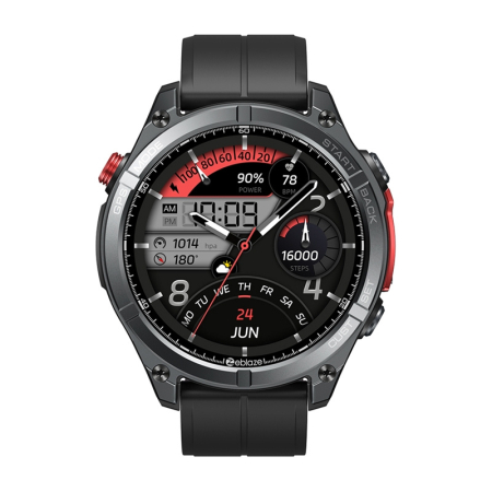 Smartwatch Zeblaze Stratos 4 Rugged cu Apeluri Bluetooth, GPS Multi-Band, AMOLED 1.43”, Autonomie până la 60 Zile – Negru [2]