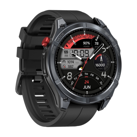 Smartwatch Zeblaze Stratos 4 Rugged cu Apeluri Bluetooth, GPS Multi-Band, AMOLED 1.43”, Autonomie până la 60 Zile – Negru [1]