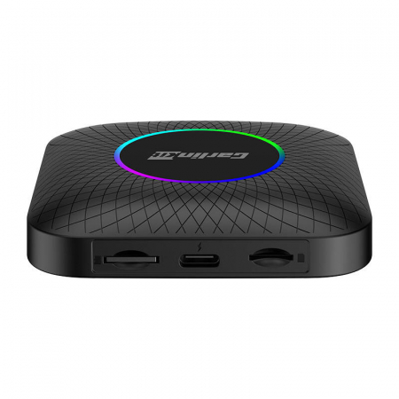 Adaptor Carlinkit TBOX PLUS LED, Android complet 4G/64G, Apple CarPlay & Android Auto wireless, pentru ecran mașină, negru [3]