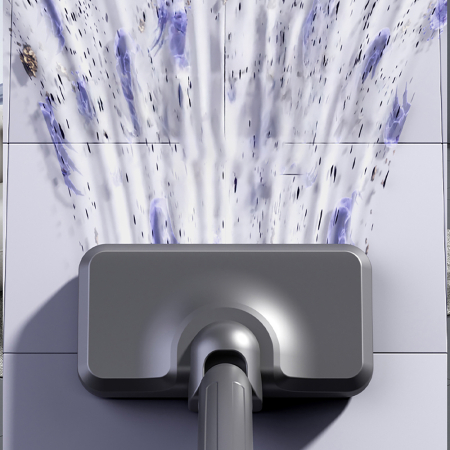 Aspirator vertical portabil 4 în 1 gri cu perie pentru acarieni și saltele [2]