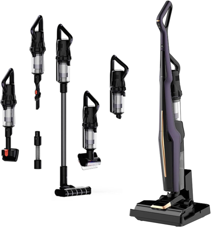 Aspirator vertical fără fir Deerma DEM-P40 Pro cu mop, 18000Pa și autocurățare [1]
