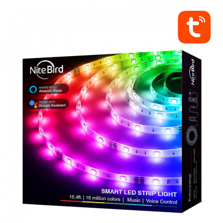 Bandă LED inteligentă NiteBird SL3 (2x5m), Tuya [1]