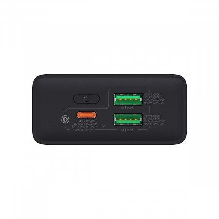 Baseus Adaman2 powerbank with digital display 20000mAh 30W 2 x USB / 1x USB Type C Power Delivery Quick Charge SCP, Oppo Super VOOC black (PPAD050101) [7]