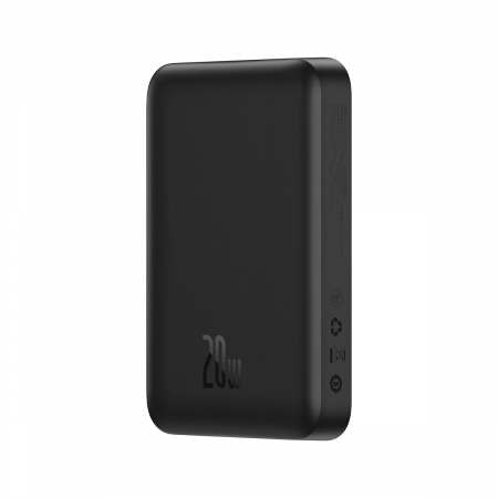 Baseus Magnetic Mini Power Bank with MagSafe 15W / PD QC 20W 10000mAh Black (Overseas Edition) + Xiaobai Series Cable USB-C - USB-C 60W 3A 0.5m Black [3]