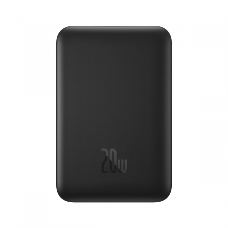Baseus Magnetic Mini Power Bank with MagSafe 15W / PD QC 20W 10000mAh Black (Overseas Edition) + Xiaobai Series Cable USB-C - USB-C 60W 3A 0.5m Black [1]