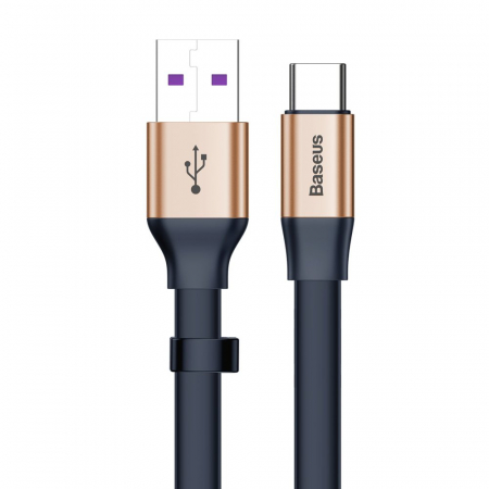 Baseus Simple HW Quick Charge Charging Data Cable USB For Type-C 5A 40W 23cm gold (CATMBJ-BV3) [0]