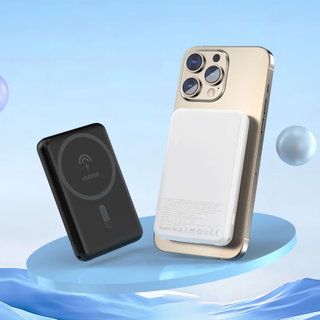 Baterie externă Dudao K14S 5000mAh – Wireless MagSafe, USB-C 20W, Încărcare Rapidă, Negru [1]