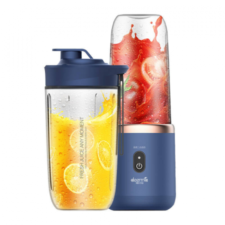 Friteuză - Blender Portabil Deerma NU06, 400ml, 140W, Lame Inox, Reîncărcabil USB