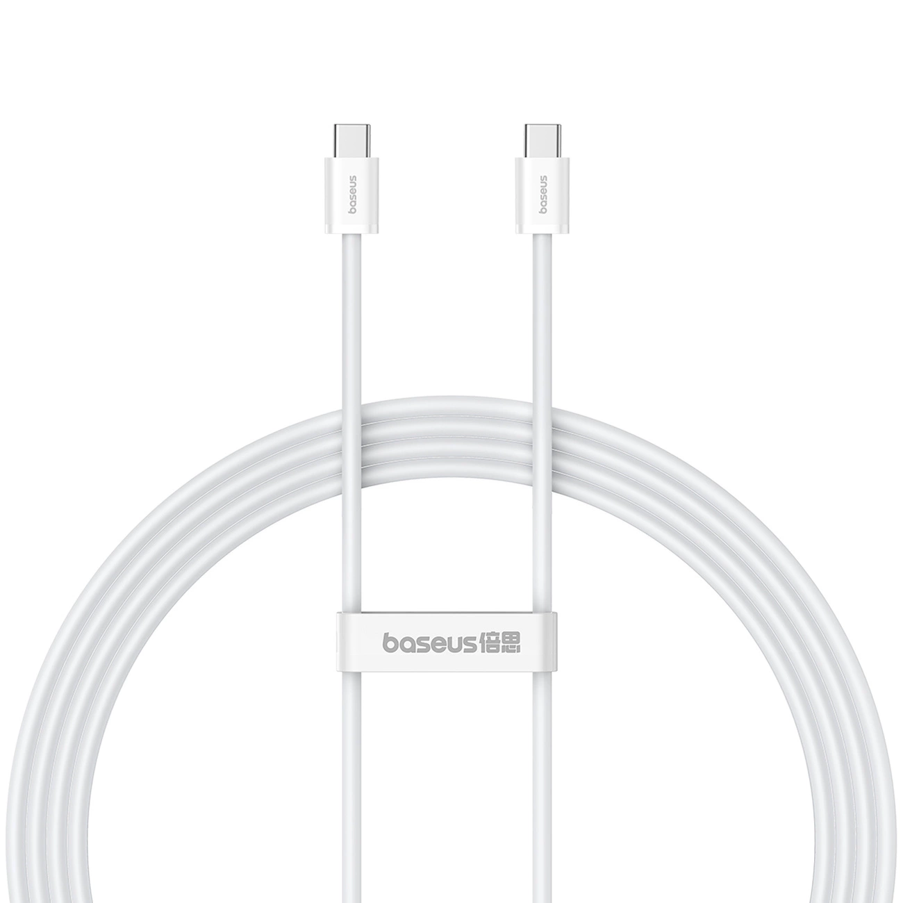 USB-C - Cablu de date Baseus Superior Series ll USB-C - USB-C 30W 480Mb/s 2m - alb