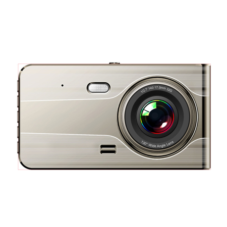 Cameră auto DVR979G Full HD bej cu ecran LCD 4 inch și cameră spate pentru marșarier [1]