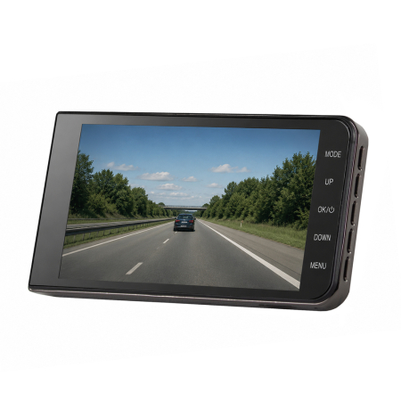 Cameră auto DVR979G Full HD bej cu ecran LCD 4 inch și cameră spate pentru marșarier [3]