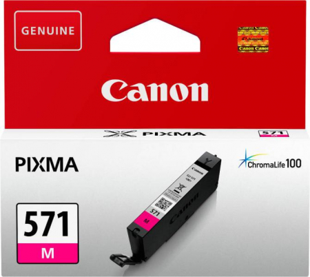 Cerneală Originală - Cartus cerneala Canon CLI-571M, magenta, capacitate 7ml, pentru Canon Pixma MG6850/MG6851, Canon Pixma MG5750/MG5751, Canon Pixma MG7750/MG7751/MG7752.
