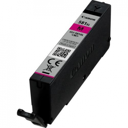 Cerneală Originală - Cartus cerneala Canon CLI581XLM, magenta ,8.3 ml, PIXMA TS8152 PIXMA TS8151 PIXMA TR7550 PIXMA TS6151 PIXMA TS9155 PIXMA TS9150 PIXMA TS6150 PIXMA TR8550 PIXMA TS8150, TS705.