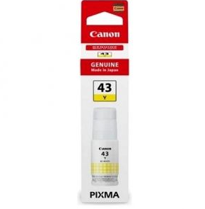 Cerneală Originală - Cartus cerneala Canon GI-43Y, culoare yellow, capacitate 3800 pagini,60ml,pentru Canon Pixma G540, G640.
